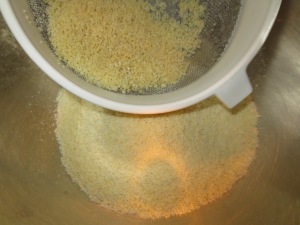 partially sifted almond flour